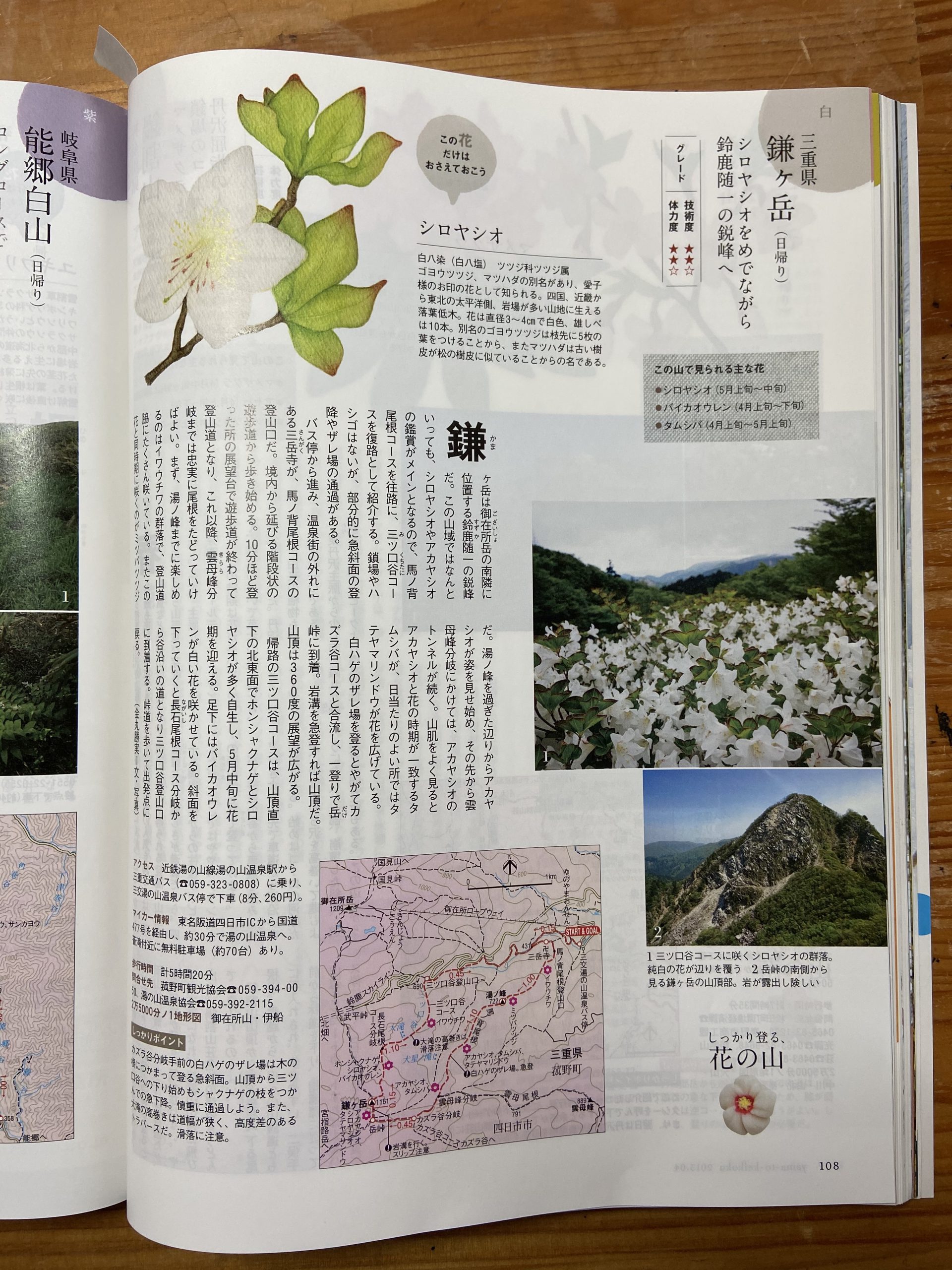 山と渓谷2013年4月　鎌ケ岳　伊吹北尾根