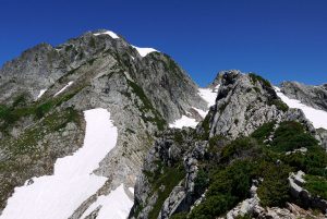 劔岳源次郎尾根の登攀 2011年7月