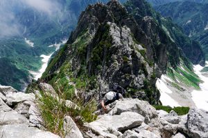 八ッ峰から劔岳へ　2011年8月