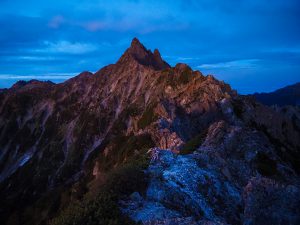 北鎌尾根から槍ヶ岳へ　北アルプス