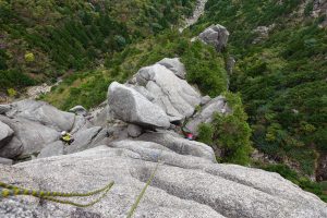 鈴鹿山系　御在所岳　前尾根の登攀　2021年10月24日