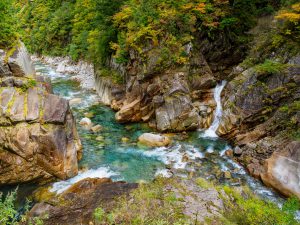 北アルプス　黒部峡谷下ノ廊下　2021年10月26日