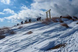 雪の入道ヶ岳に登る　鈴鹿山系 2021年12月19日