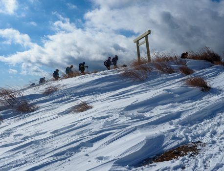 雪の入道ヶ岳に登る　鈴鹿山系 2021年12月19日