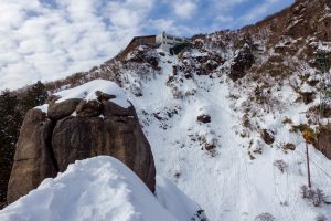 冬の御在所岳大黒尾根を登る　2022年2月8日
